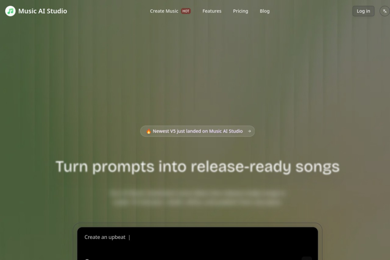 Music AI Studio官网截图
