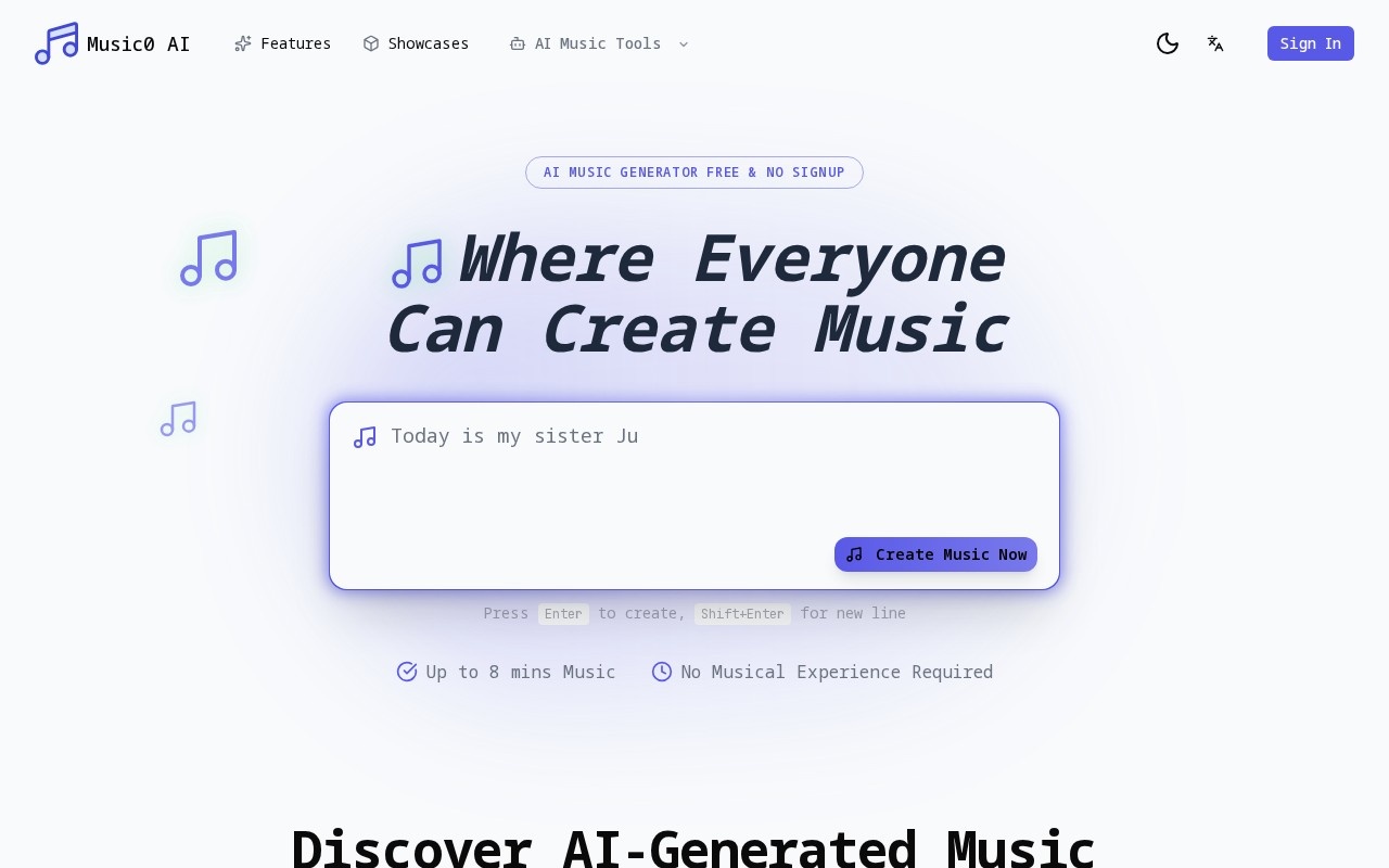music0 AI官网截图