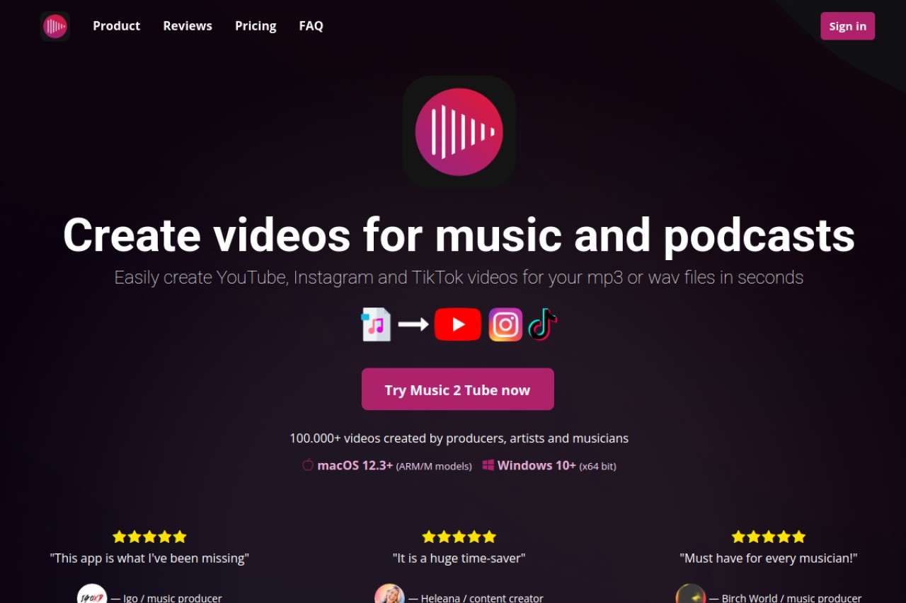 Music 2 Tube官网截图