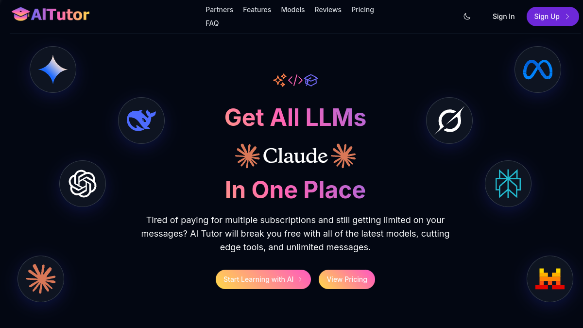 AI Tutor官网截图