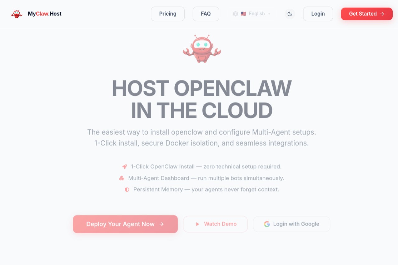 MyClaw.Host官网截图