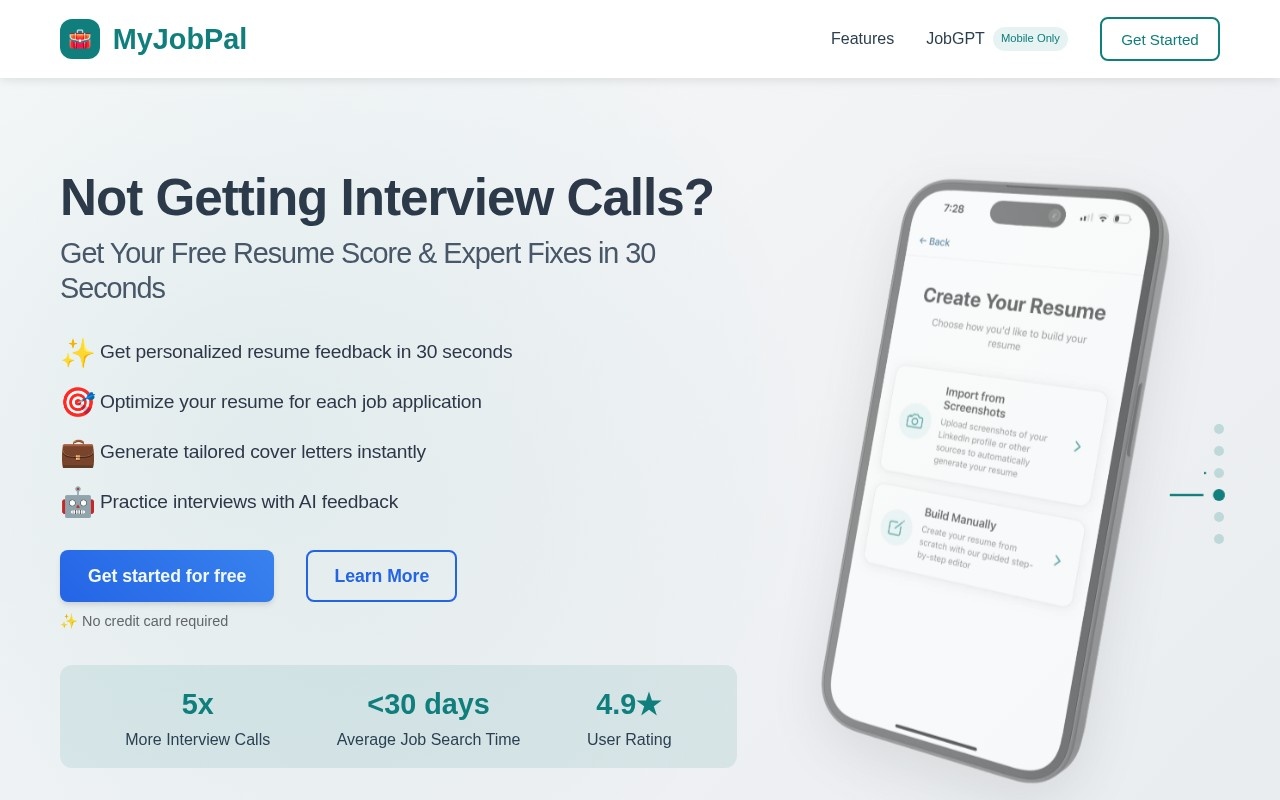 MyJobPal官网截图