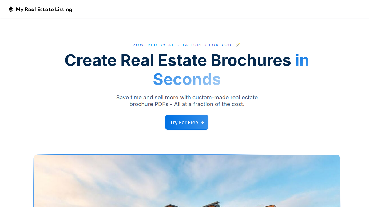 My Real Estate Listing - AI官网截图