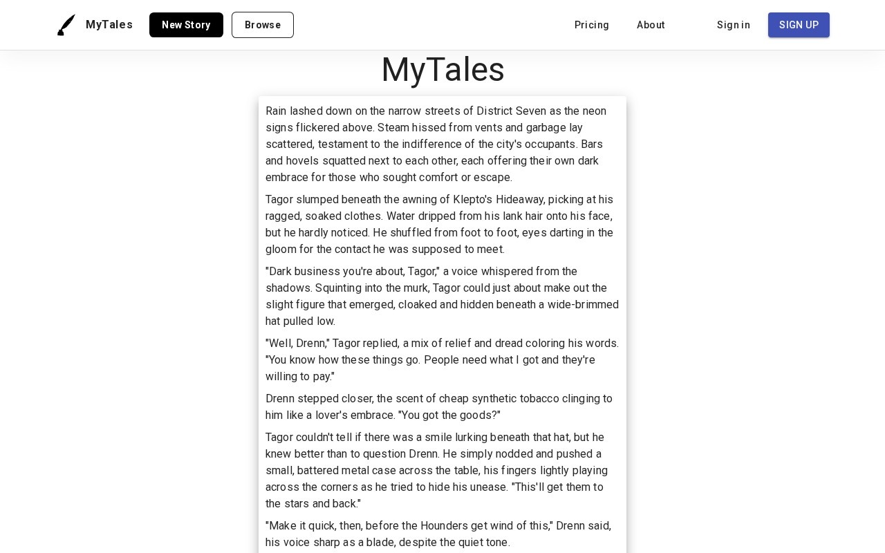 MyTales官网截图