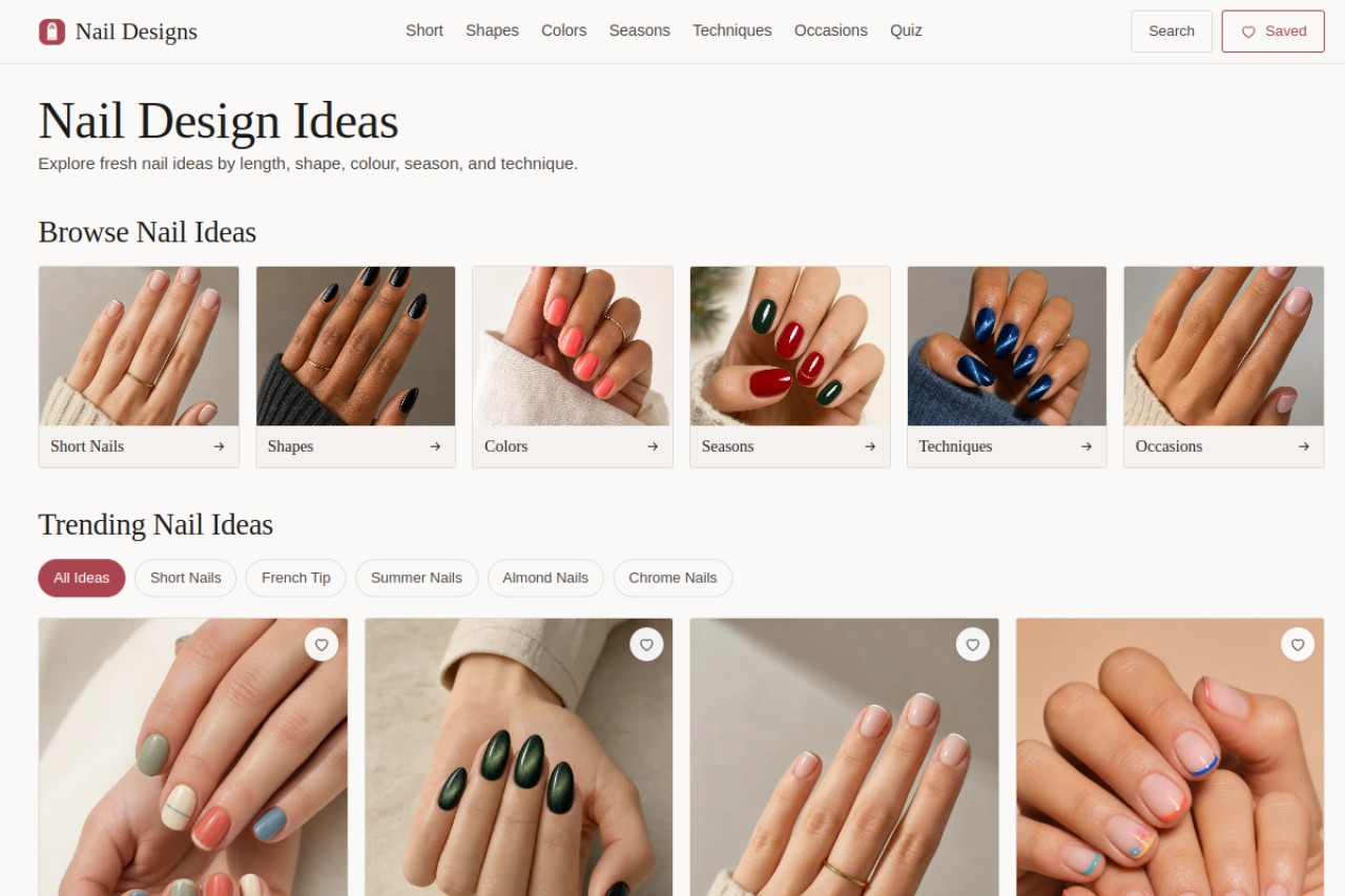 Nail Designs Co官网截图