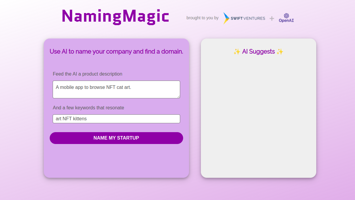Naming Magic官网截图