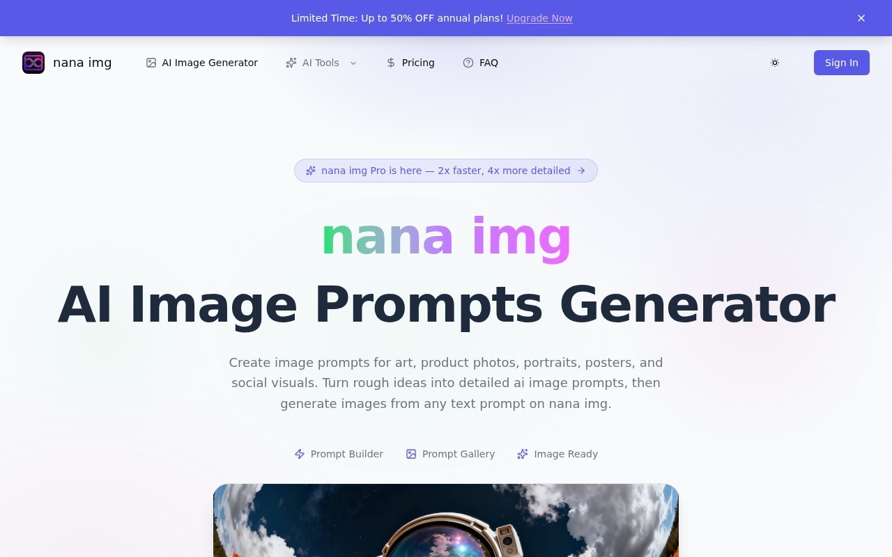 Nano Banana 2 AI Image Generator官网截图