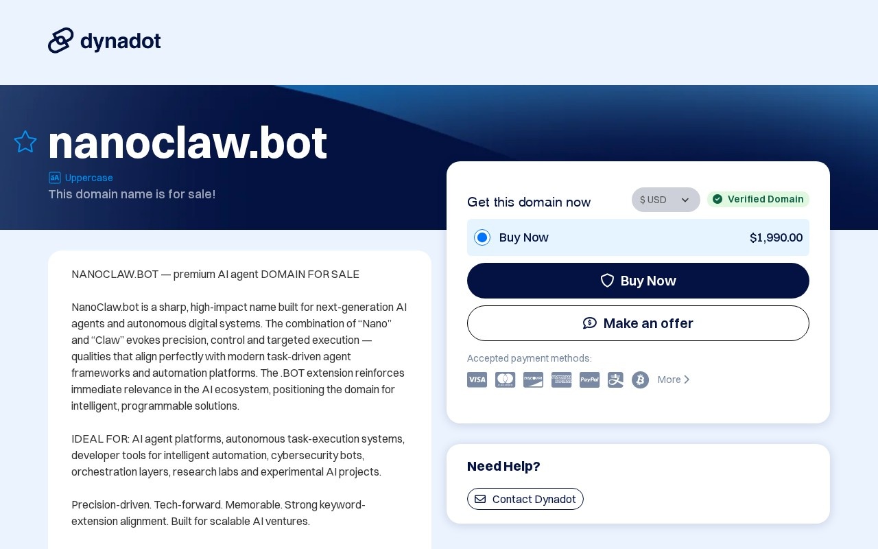 NanoClaw官网截图