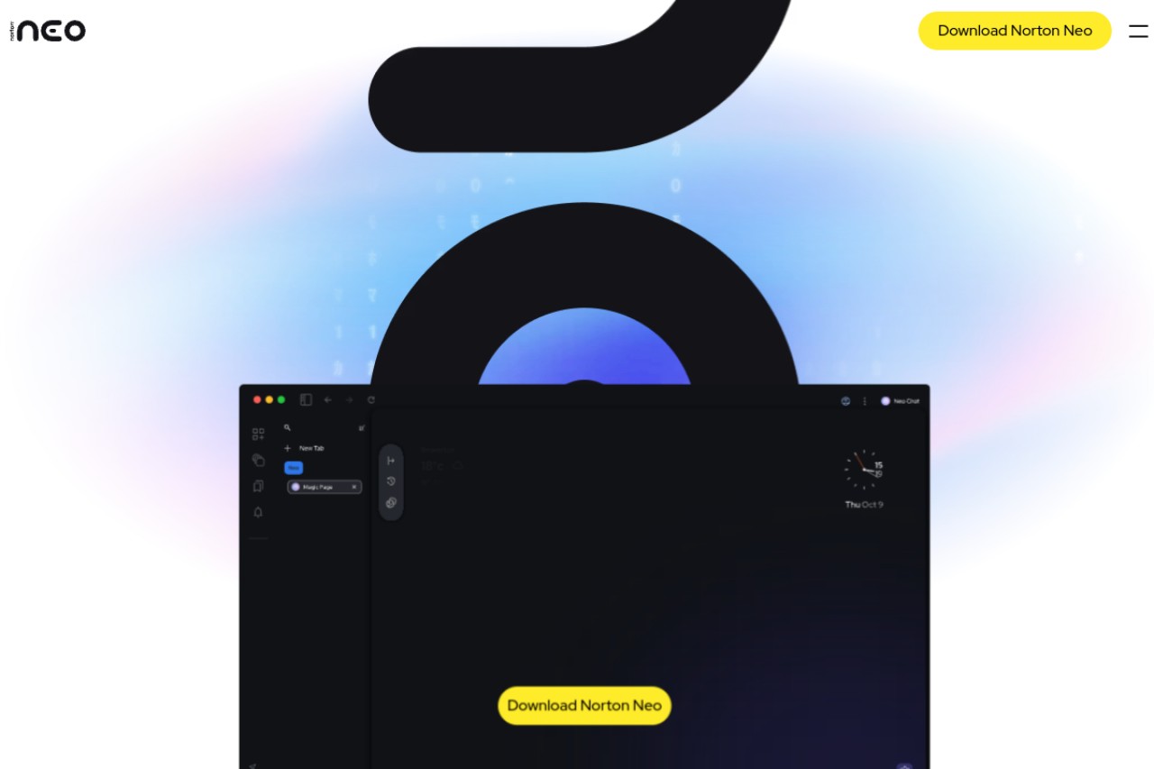 Norton Neo Browser官网截图