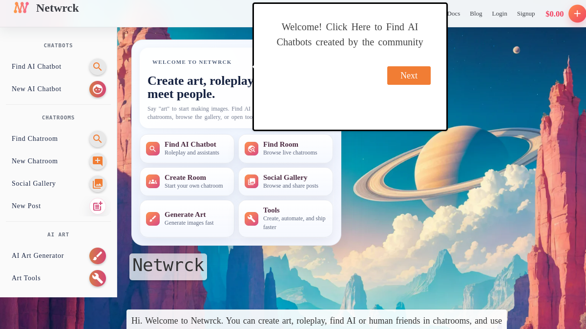 Netwrck官网截图