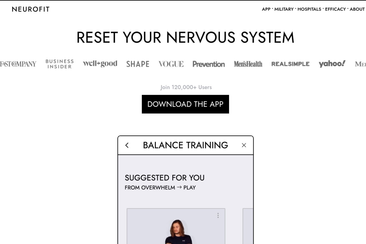 NEUROFIT App官网截图