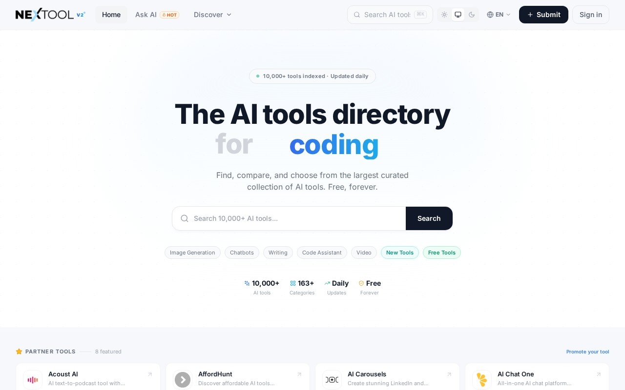 NEXTOOL AI官网截图