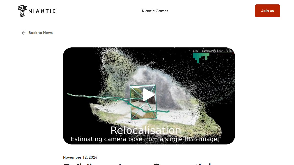 Large Geospatial Model官网截图