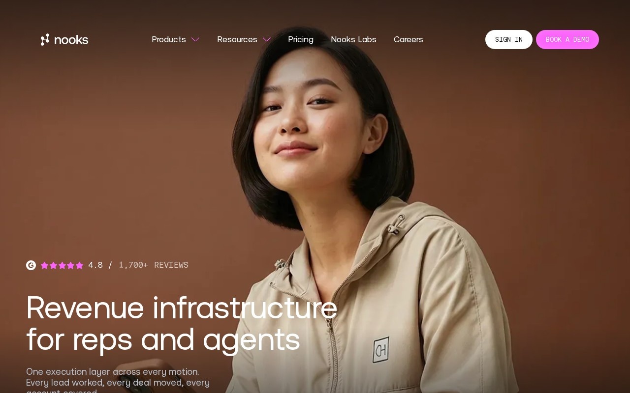 Nooks AI官网截图