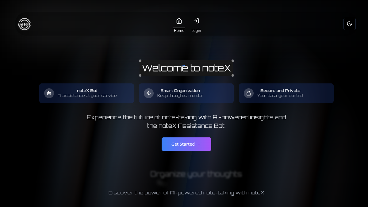 noteX官网截图