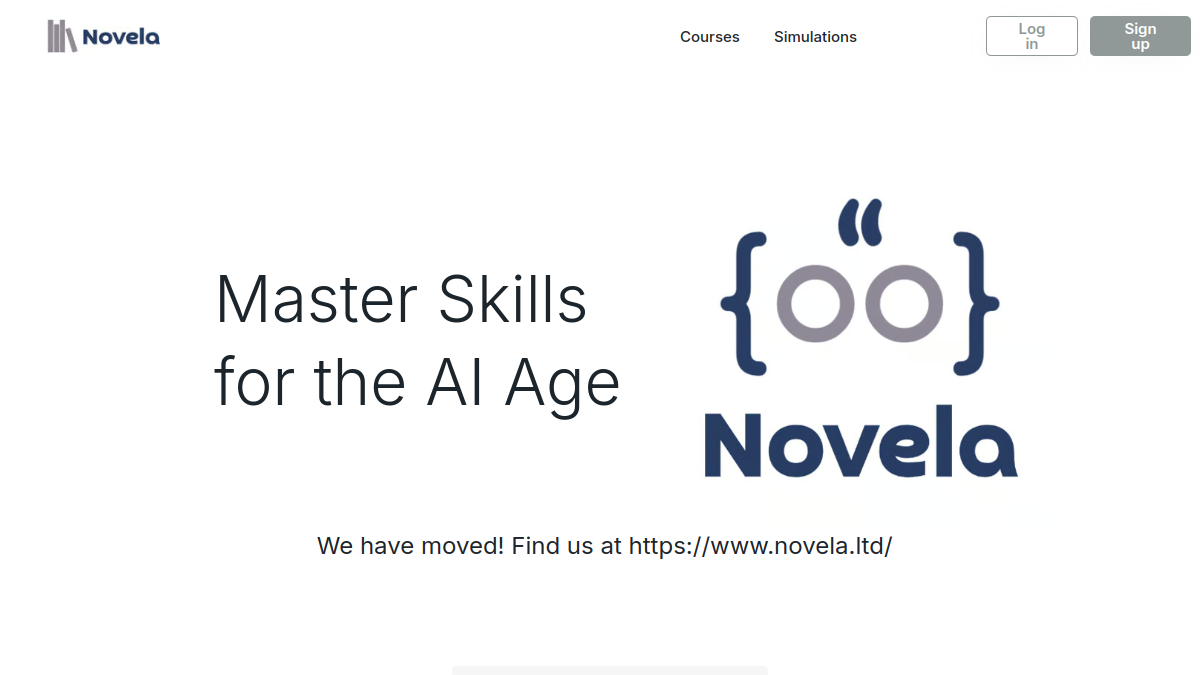 Novela官网截图