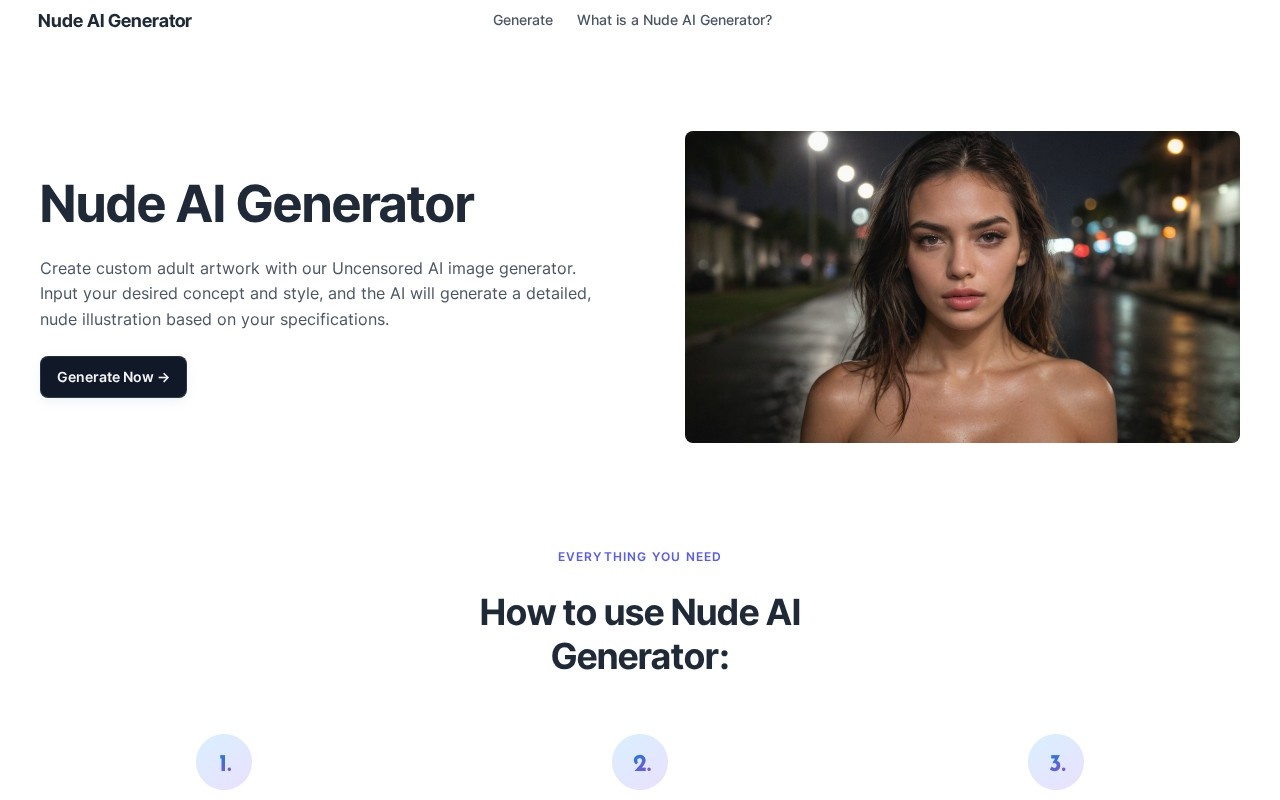 Nude AI Generator官网截图