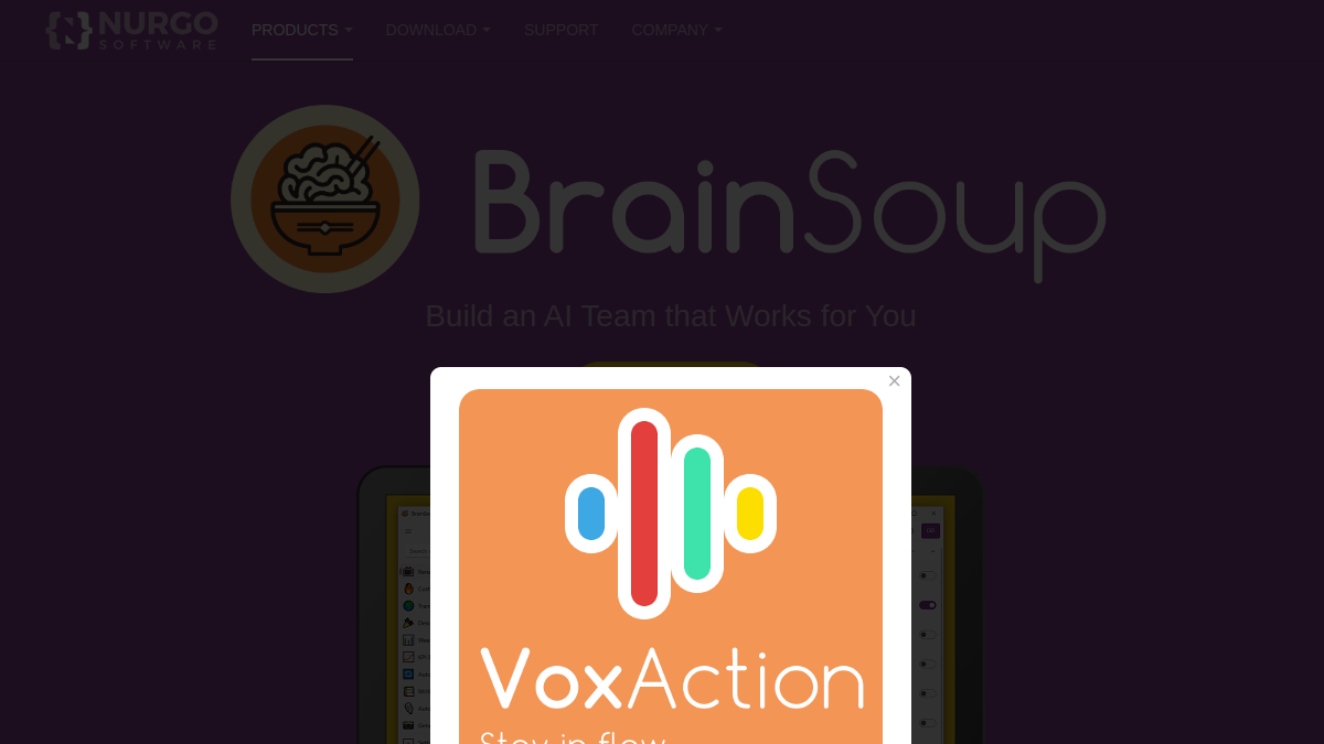 BrainSoup官网截图