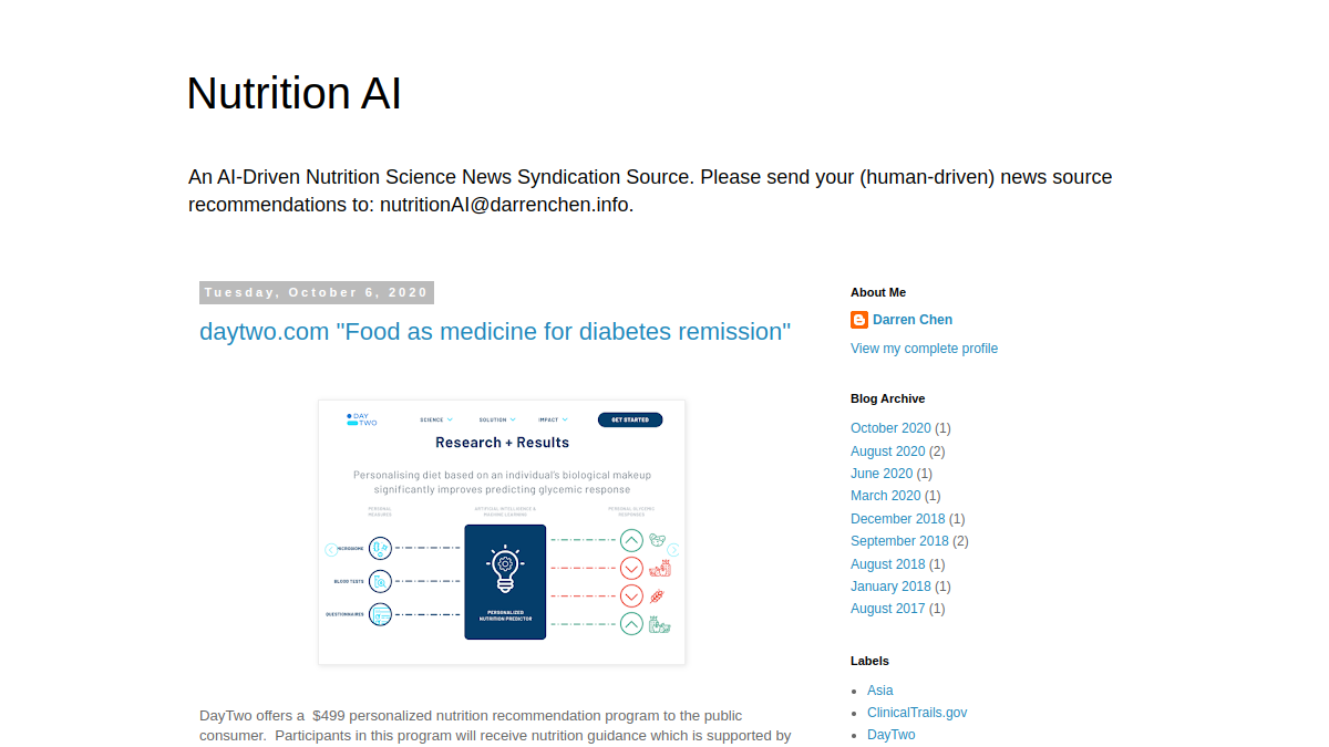 Nutritionai AI官网截图