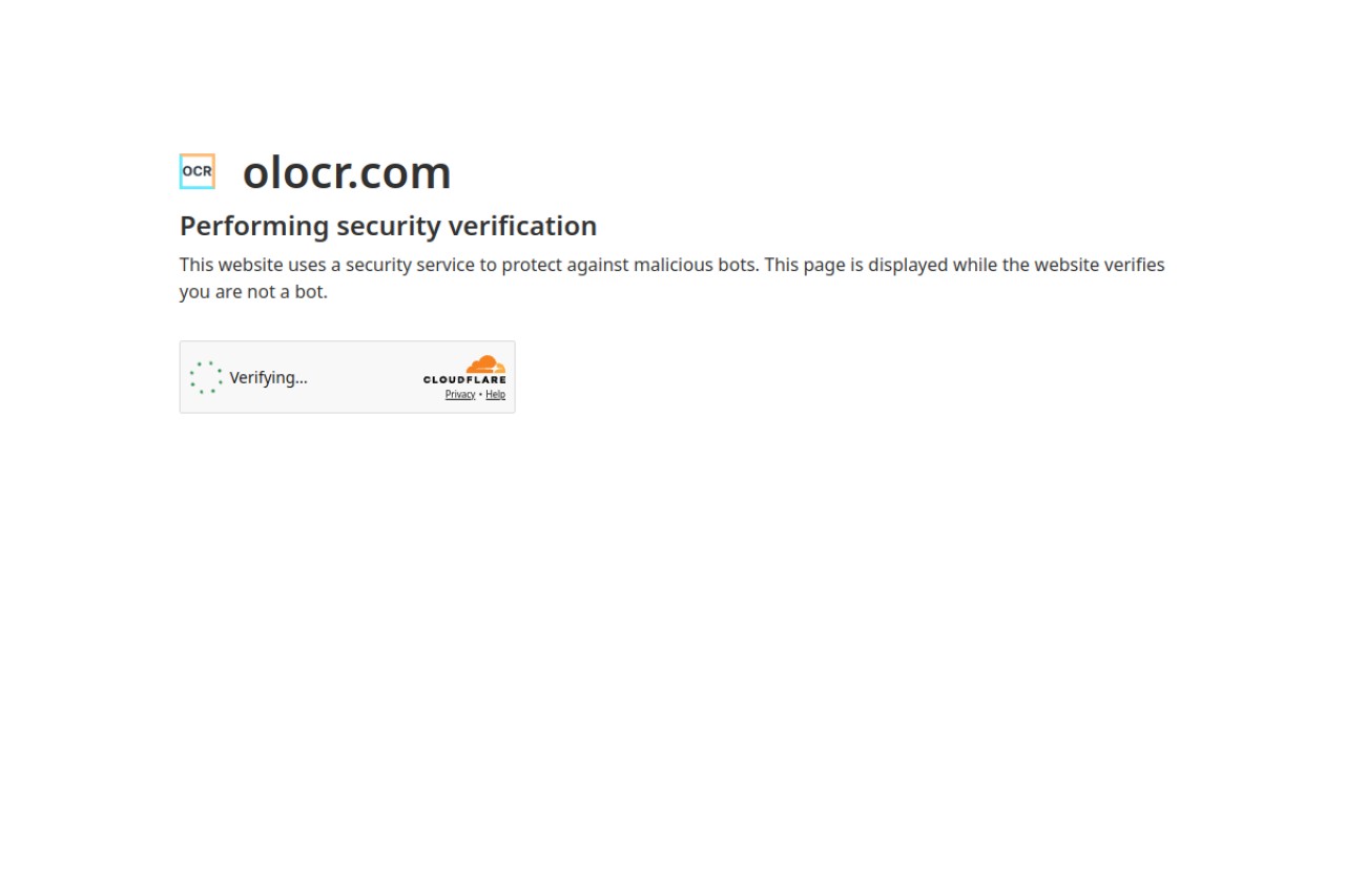 OLOCR官网截图