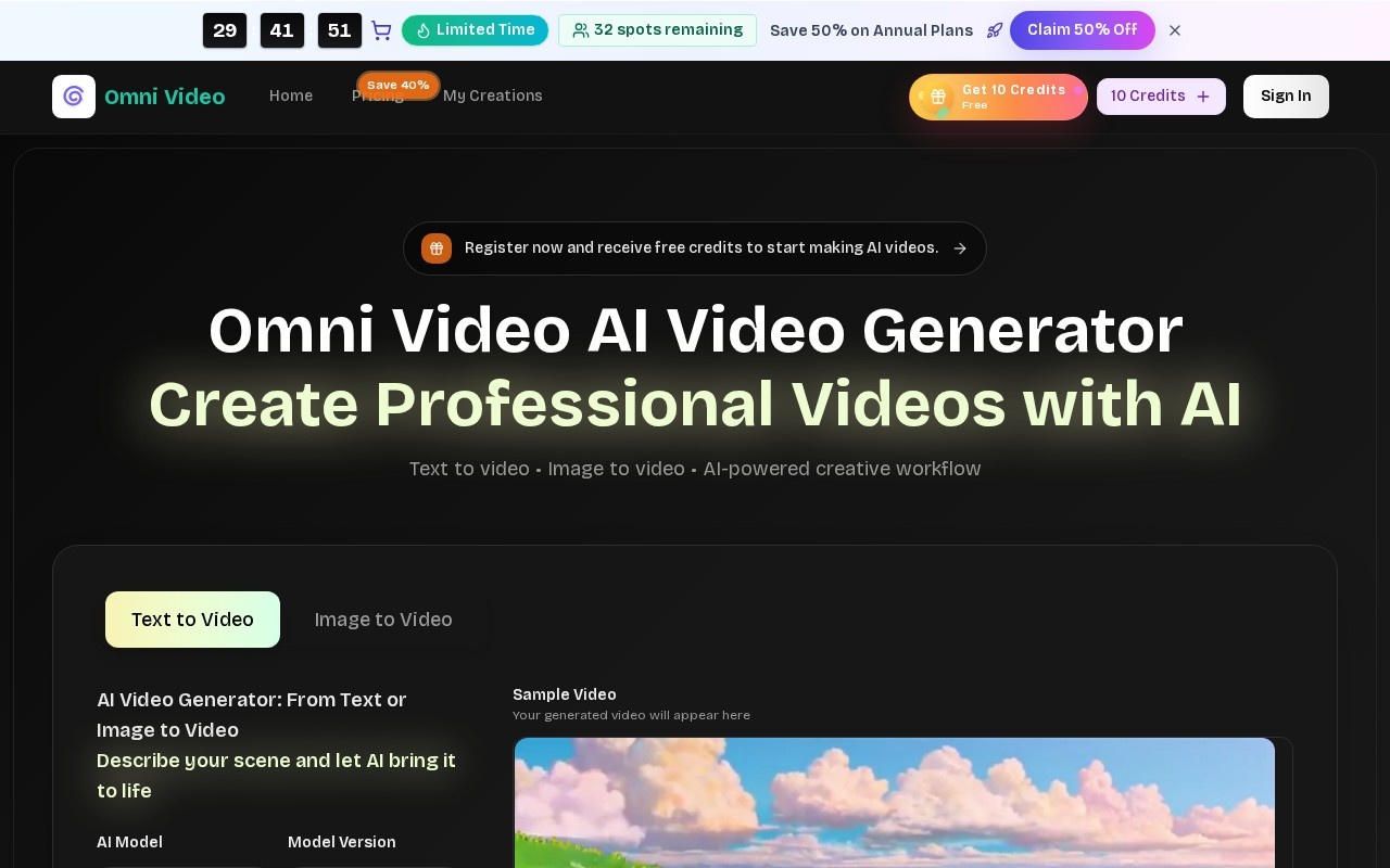 omni video官网截图