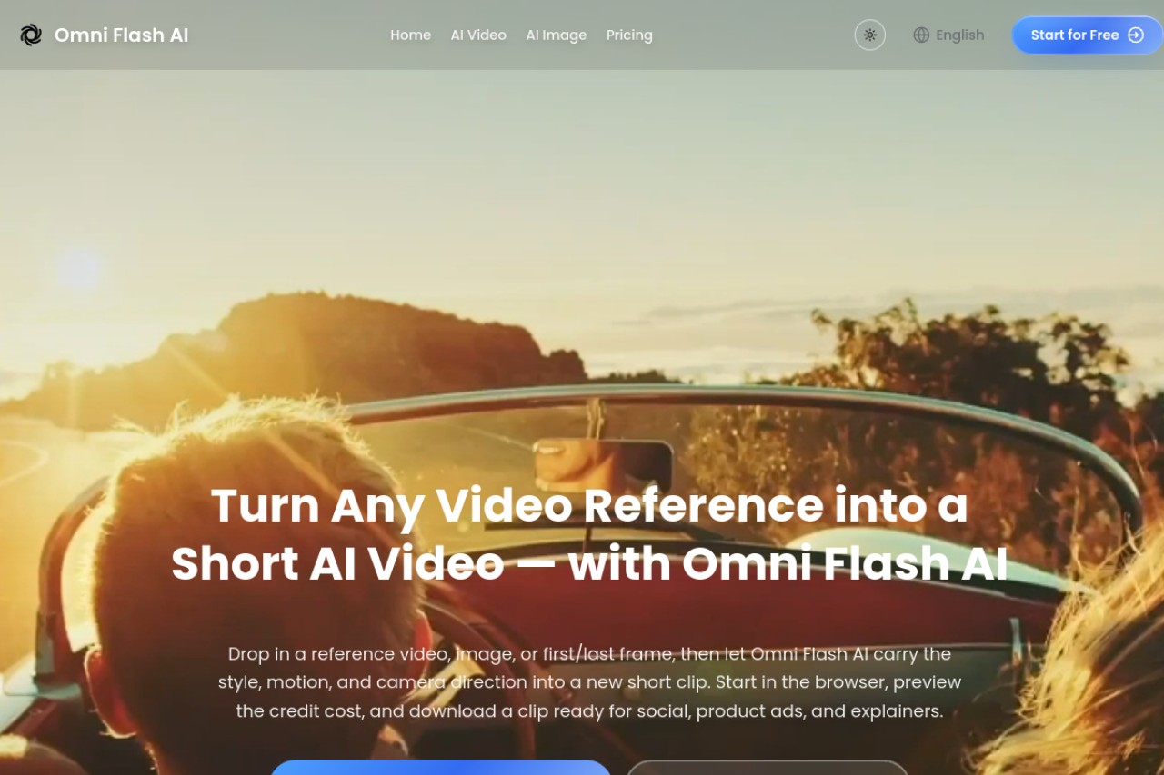 Omni Flash AI官网截图