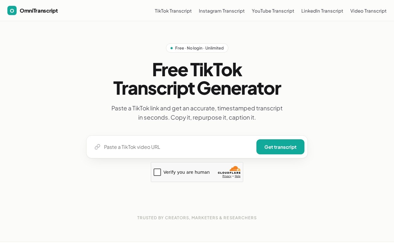OmniTranscript官网截图