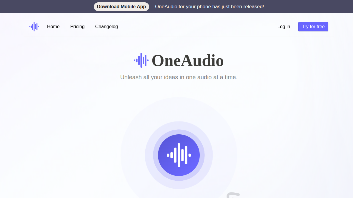 OneAudio官网截图