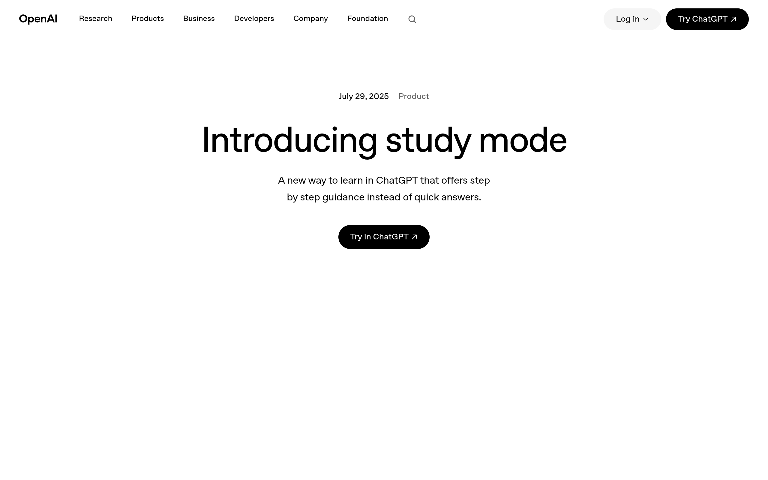 ChatGPT Study官网截图
