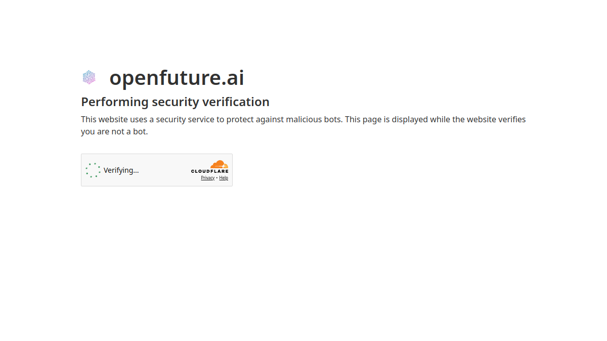 OpenFuture官网截图