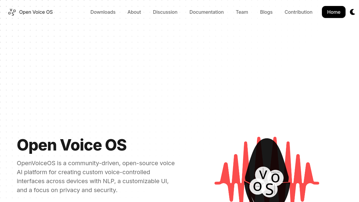 Open Voice OS官网截图