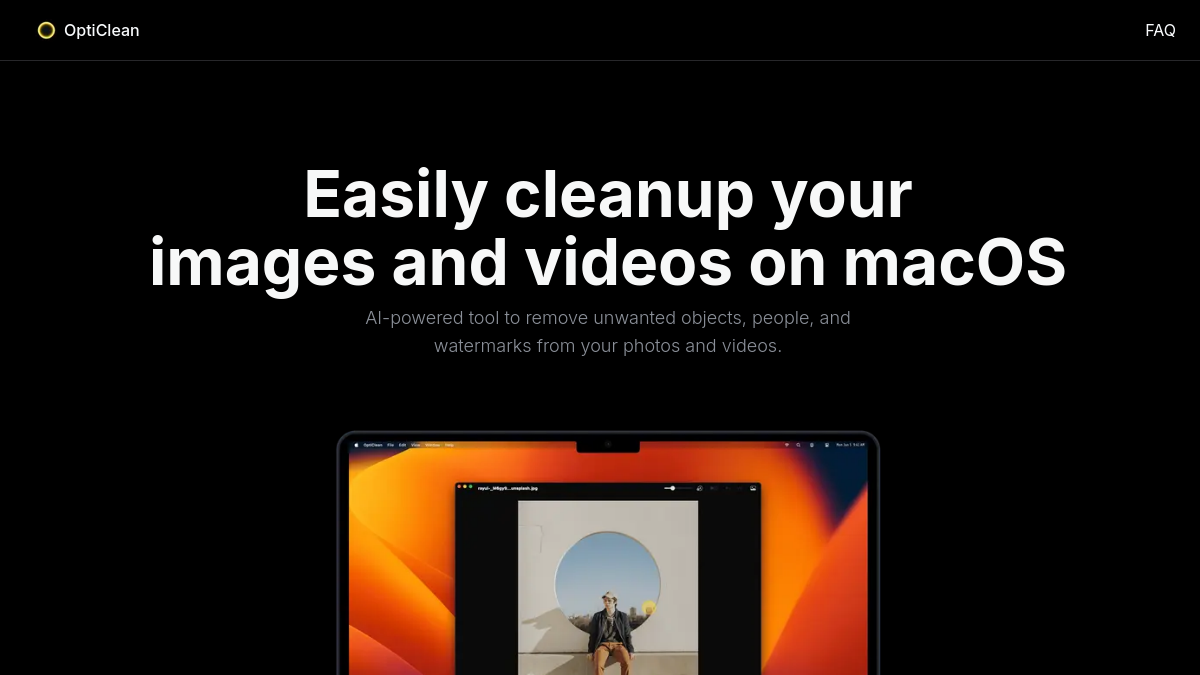 OptiClean官网截图