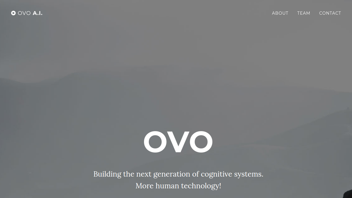 OVO A.I.官网截图