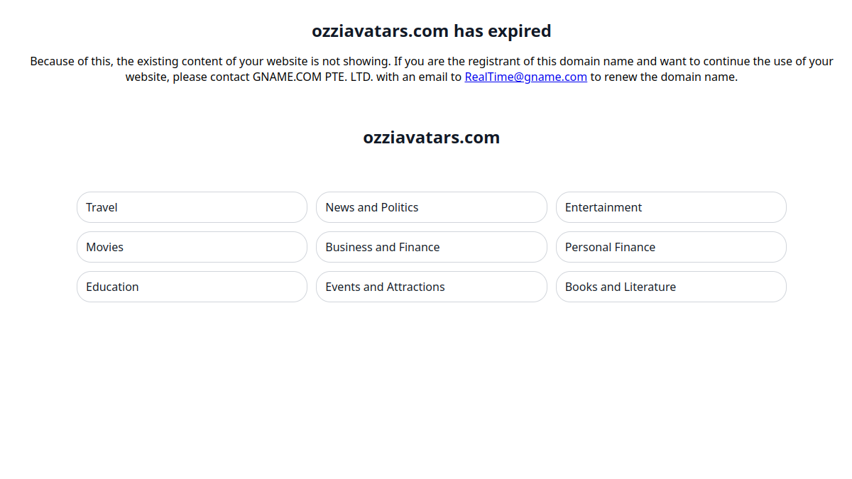 Ozziavatars官网截图