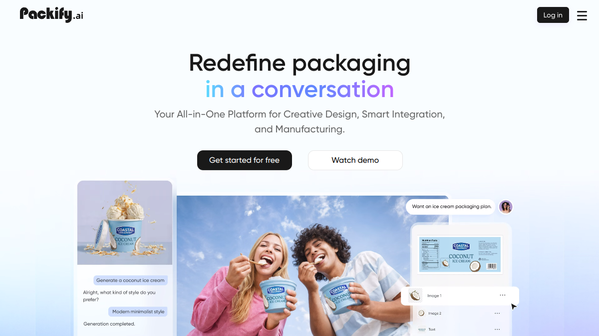 Packify.ai官网截图