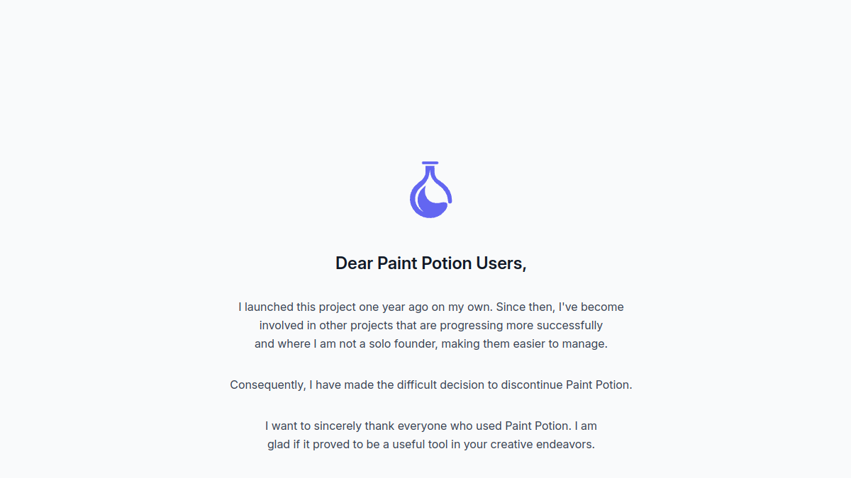 PaintPotion官网截图