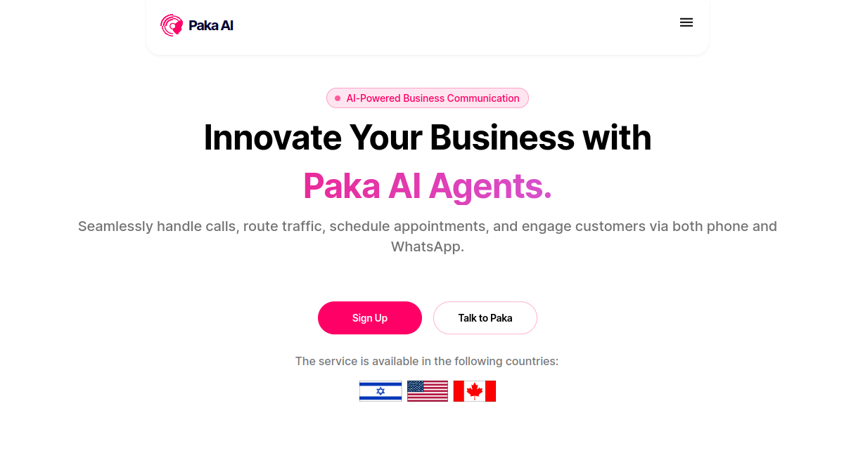 Paka AI官网截图