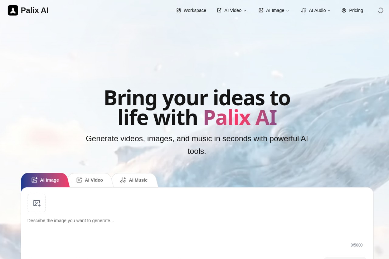 Palix AI官网截图