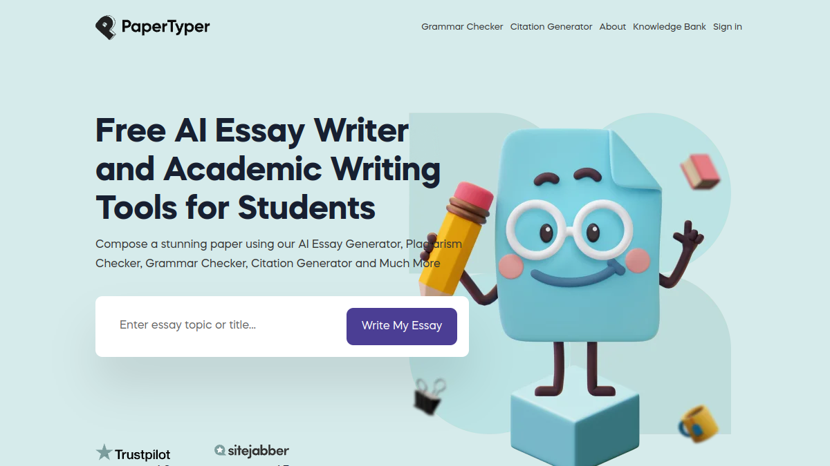 PaperTyper.net官网截图
