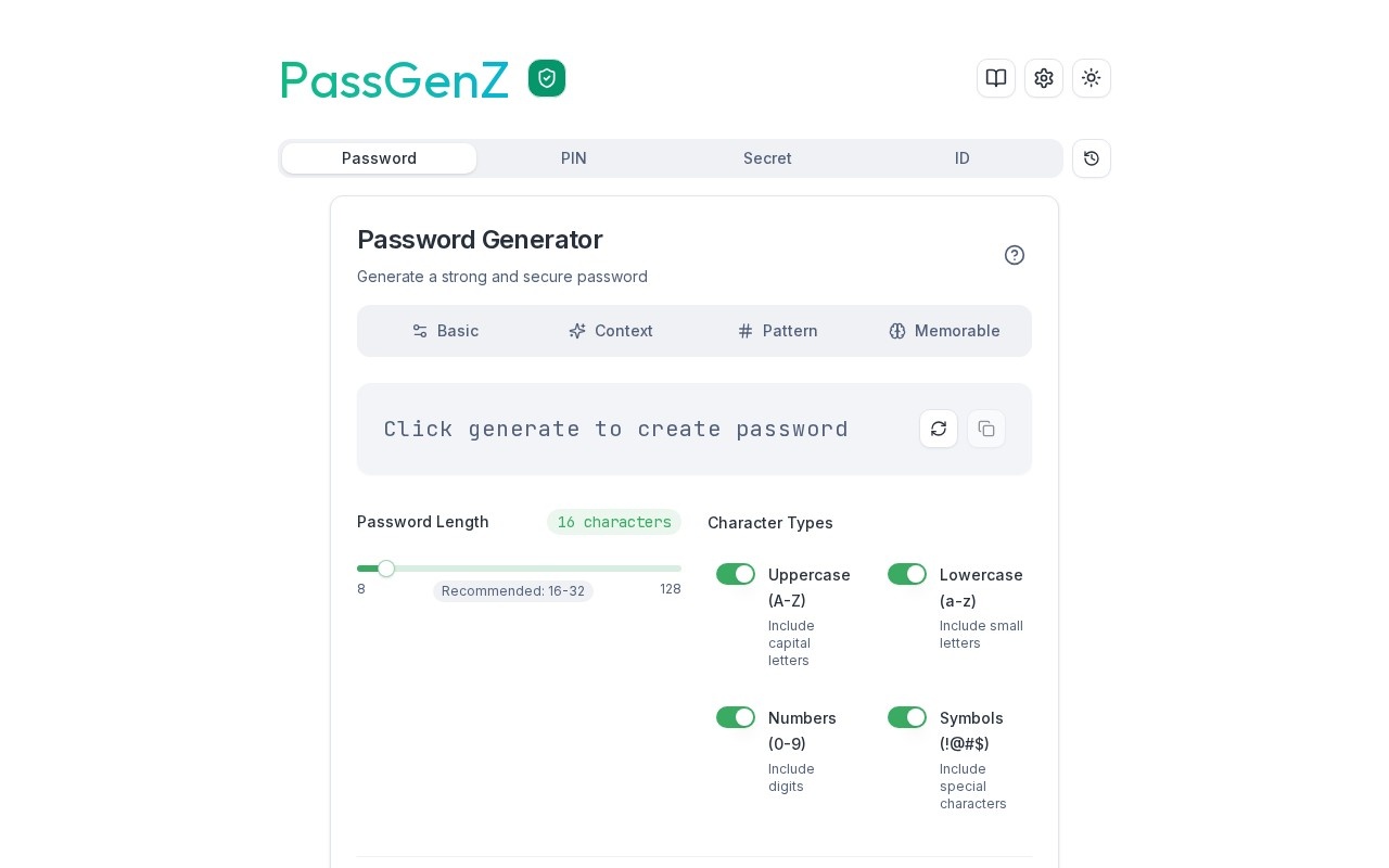 PassGenZ官网截图