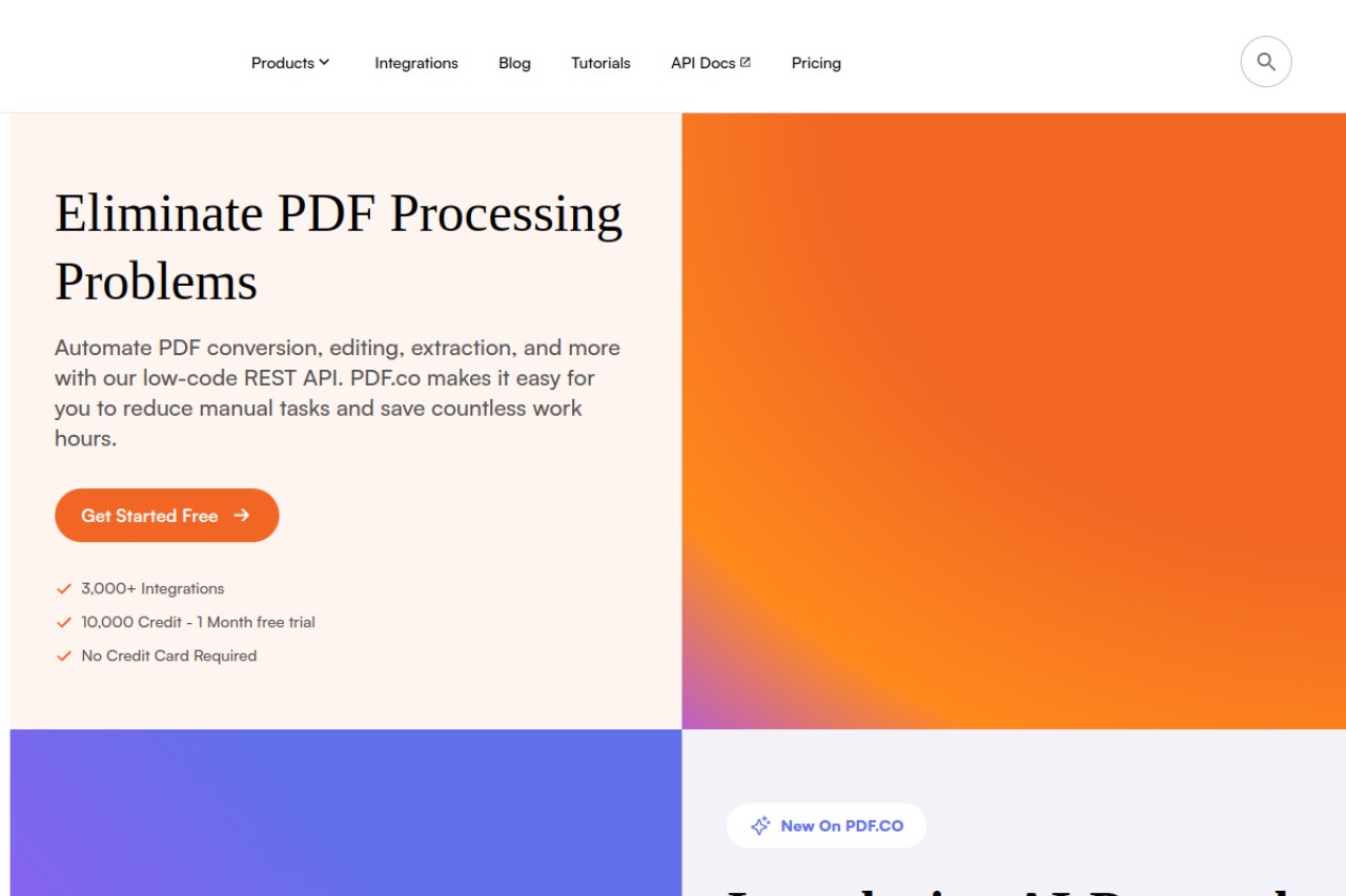 PDF.co官网截图