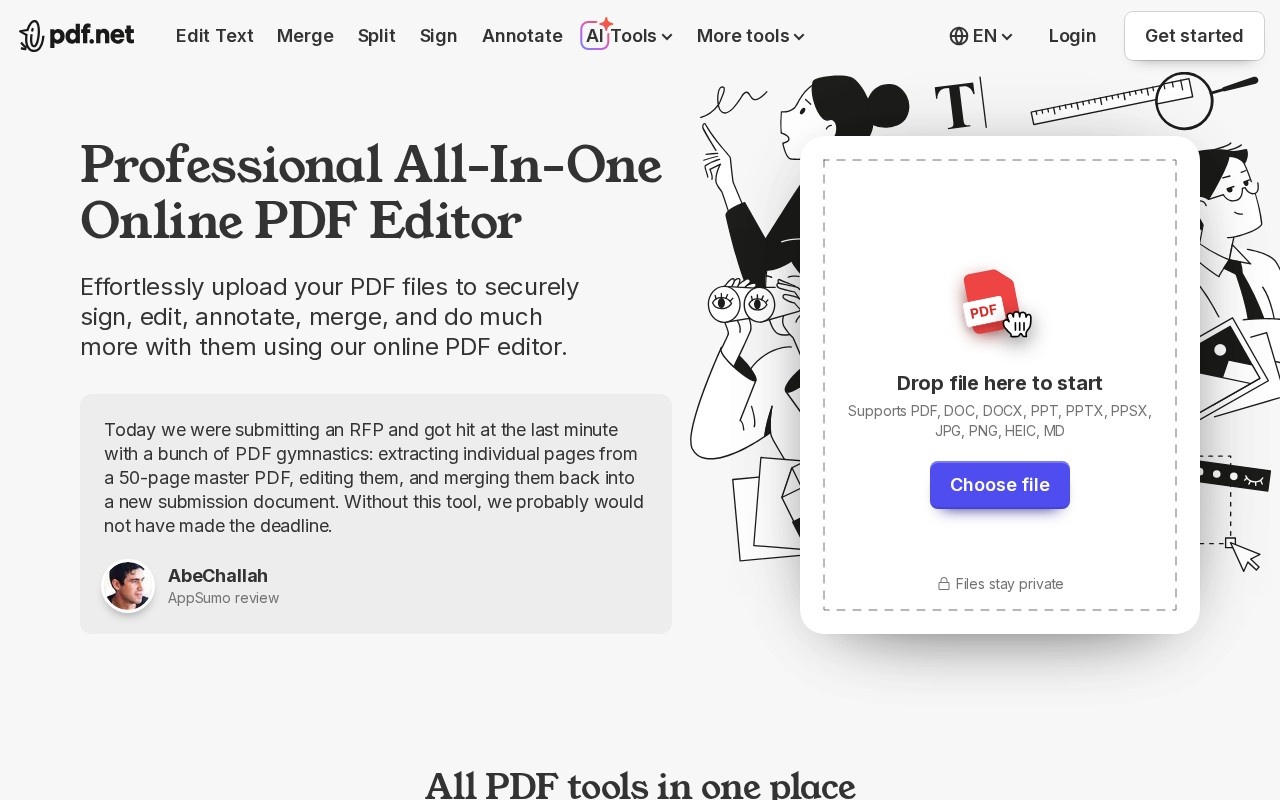 pdf.net官网截图