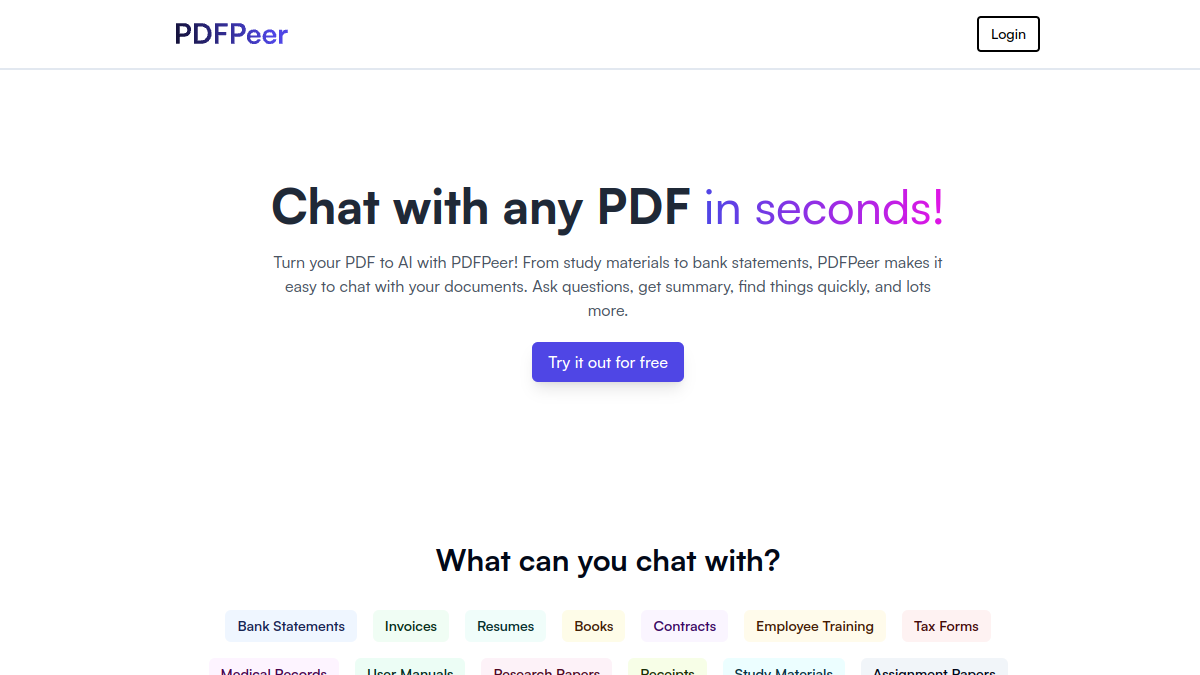 PDFPeer官网截图