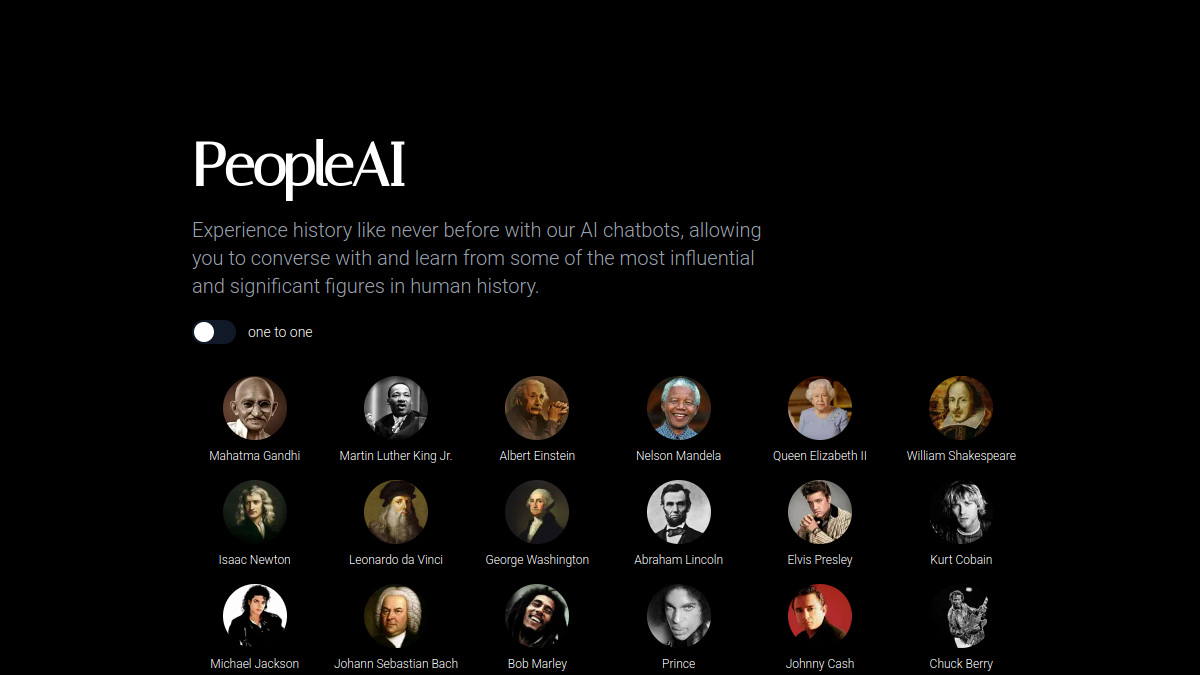 PeopleAI 2.0官网截图