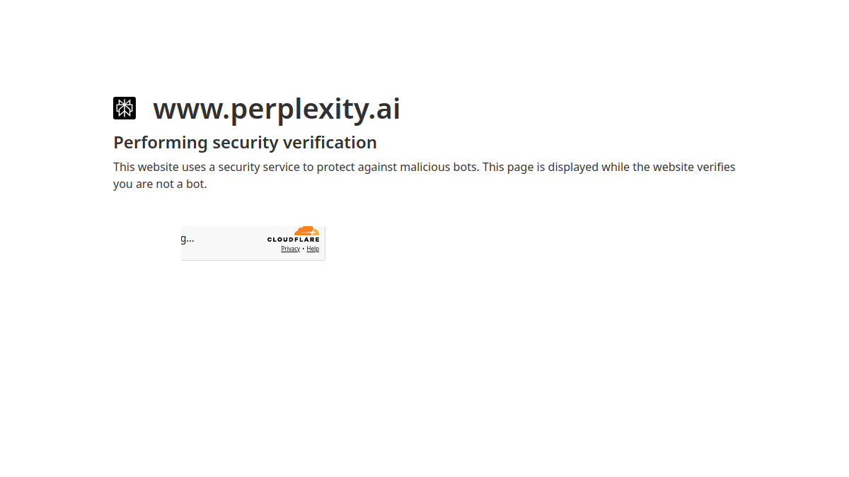 Perplexity官网截图