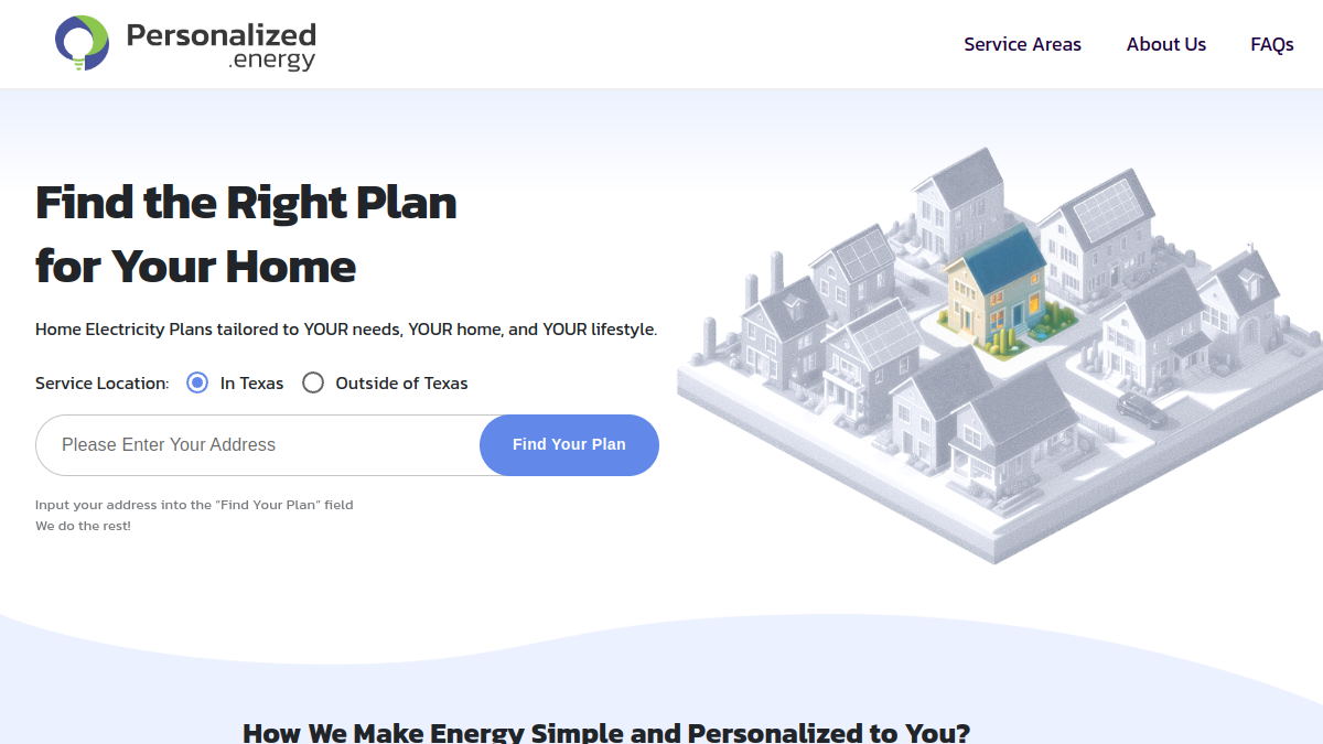 Personalized Energy官网截图