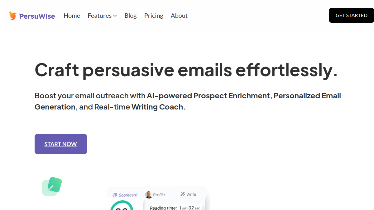 Persuwise官网截图