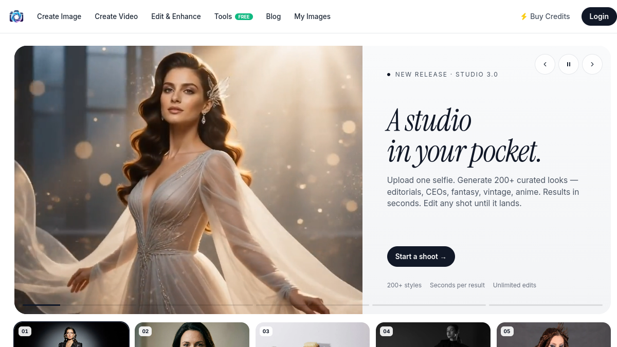 Photo AI Studio官网截图