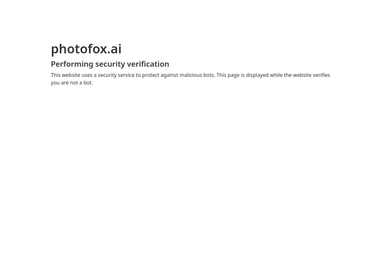 PhotoFox AI官网截图