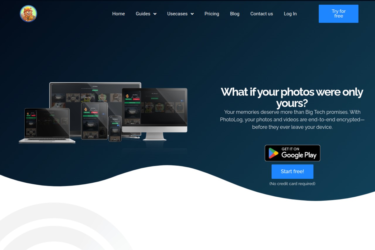 PhotoLog官网截图